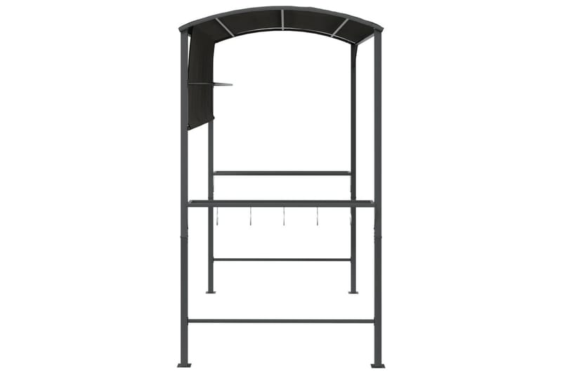 beBasic pavillon med tag 220x110x200 cm antracitgrå - Antracit - Havemøbler - Solafskærmning - Havepavilloner - Komplet pavillon
