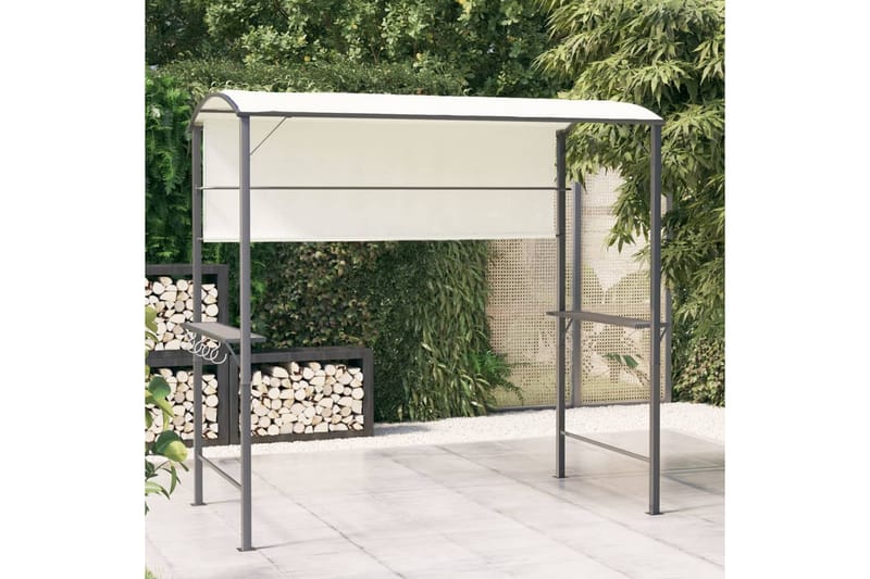 beBasic pavillon med tag 220x110x200 cm cremefarvet - Creme - Havemøbler - Solafskærmning - Havepavilloner - Komplet pavillon