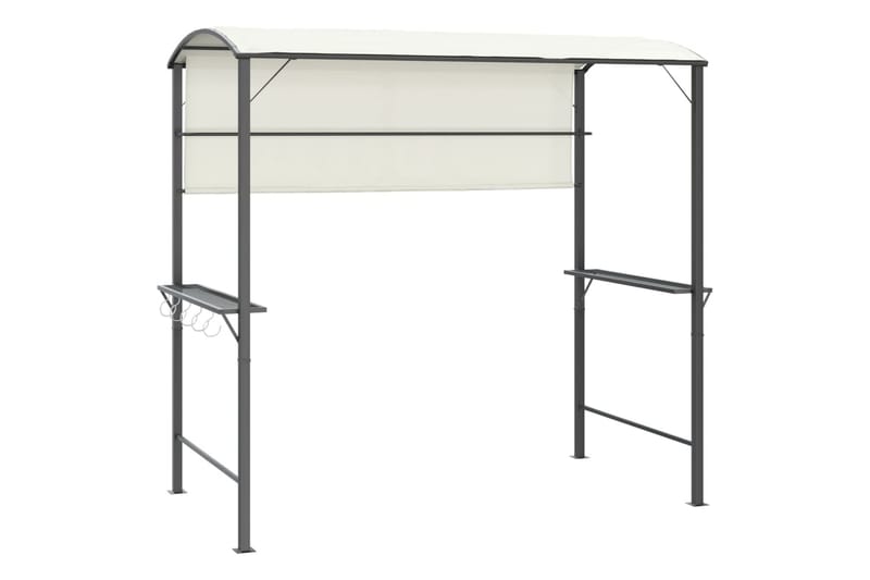 beBasic pavillon med tag 220x110x200 cm cremefarvet - Creme - Havemøbler - Solafskærmning - Havepavilloner - Komplet pavillon
