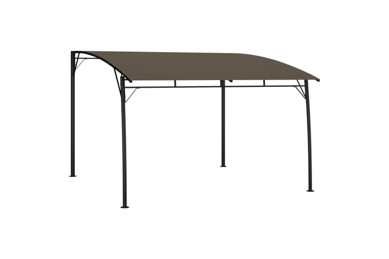 havemarkise 3x3x2,25 m gråbrun - Gråbrun - Havemøbler - Solafskærmning - Havepavilloner - Komplet pavillon