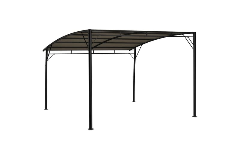 havemarkise 3x3x2,25 m gråbrun - Gråbrun - Havemøbler - Solafskærmning - Havepavilloner - Komplet pavillon