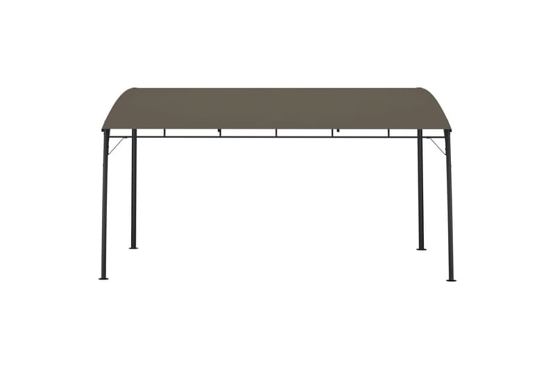havemarkise 4x3x2,25 m gråbrun - Gråbrun - Havemøbler - Solafskærmning - Havepavilloner - Komplet pavillon