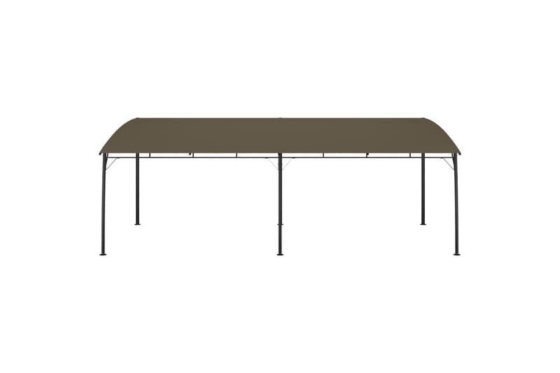havemarkise 6x3x2,25 m gråbrun - Gråbrun - Havemøbler - Solafskærmning - Havepavilloner - Komplet pavillon