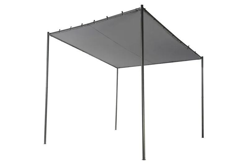 Havepergola Vimino - Grå, sort - Havemøbler - Solafskærmning - Pergola