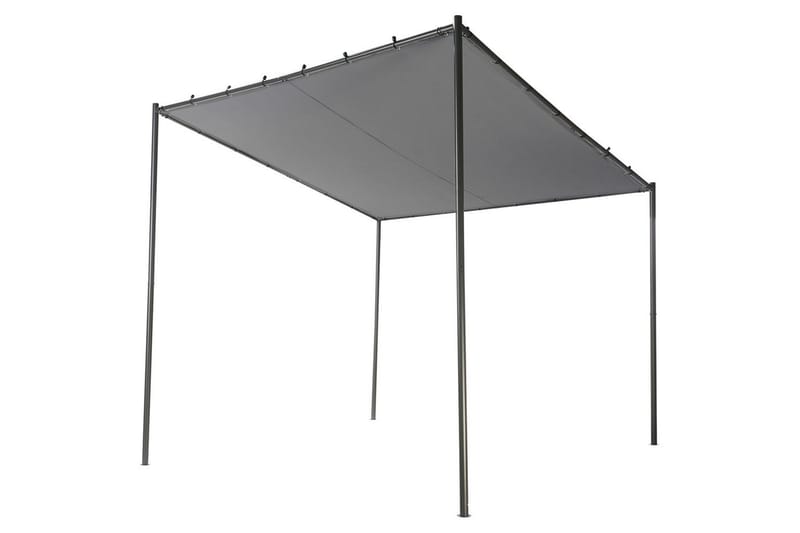 Havepergola Vimino - Grå, sort - Havemøbler - Solafskærmning - Havepavilloner - Komplet pavillon