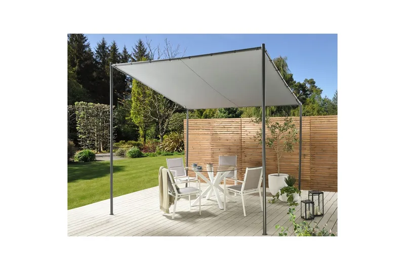 Havepergola Vimino - Grå - Havemøbler - Solafskærmning - Pergola