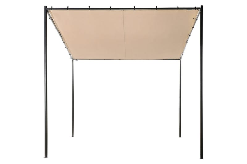 Havepergola Vimino - Taupe, sort - Havemøbler - Solafskærmning - Havepavilloner - Komplet pavillon