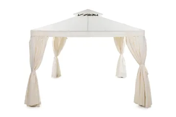Bermuda Komplet Pavillon 3x3 m - Naturhvid - Havemøbler - Solafskærmning - Havepavilloner - Komplet pavillon