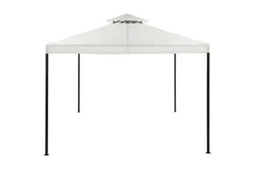 Bermuda komplet pavillon inkl. tag og vægge 3x3 m - Offwhite - Havemøbler - Solafskærmning - Havepavilloner - Komplet pavillon