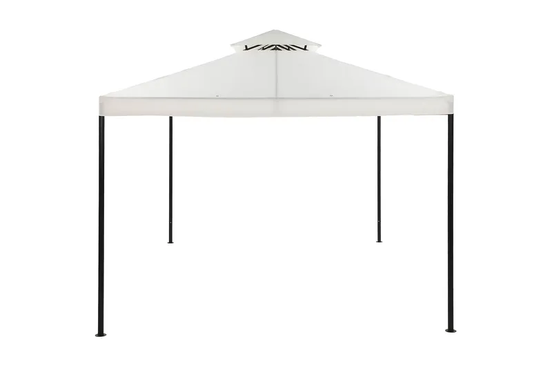 Bermuda komplet pavillon inkl. tag og vægge 3x3 m - Offwhite - Havemøbler - Solafskærmning - Havepavilloner - Komplet pavillon