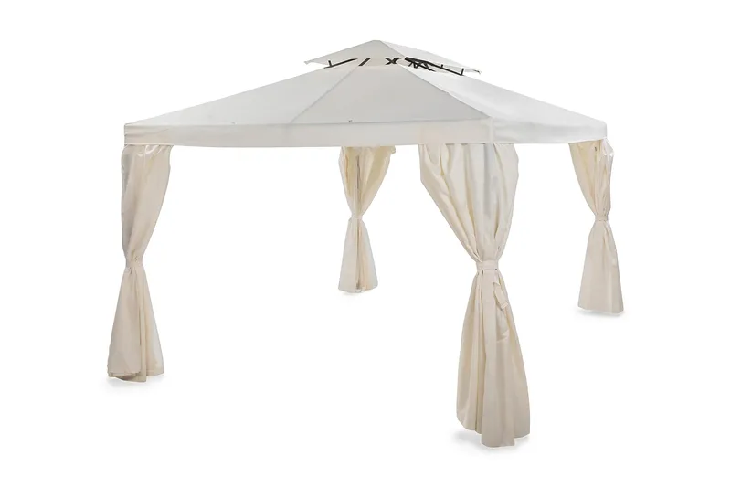 Bermuda komplet pavillon inkl. tag og vægge 3x3 m - Offwhite