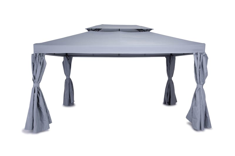 Bermuda Pavillon uden Vægge 300x400 cm inkl. Myggenet - Lysegrå - Havemøbler - Solafskærmning - Havepavilloner