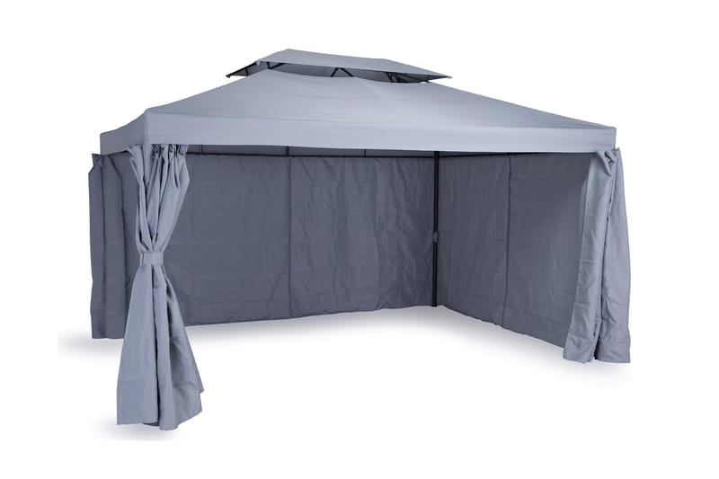 Bermuda Pavillon uden Vægge 300x400 cm inkl. Myggenet - Lysegrå - Havemøbler - Solafskærmning - Havepavilloner