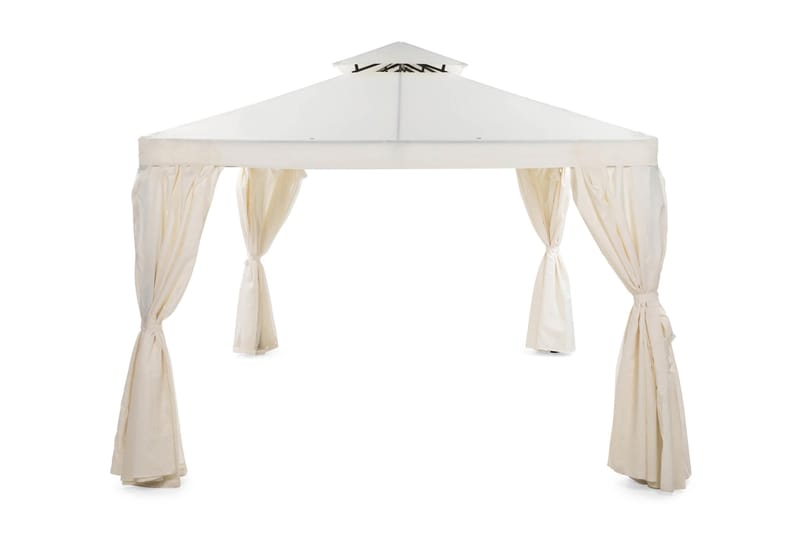 Bermuda Pavillon 3x3 m - Naturhvid - Havemøbler - Solafskærmning - Havepavilloner - Komplet pavillon