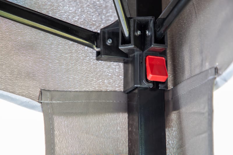 Easy Up Pavillon 295x295 cm - Hvid/brun - Havemøbler - Solafskærmning - Havepavilloner - Komplet pavillon