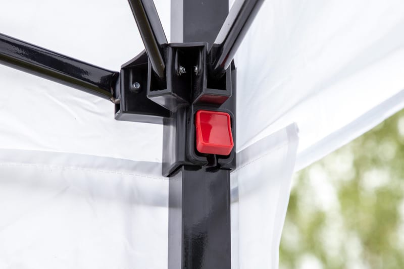 Easy Up Pavillon 295x295 cm - Hvid - Havemøbler - Solafskærmning - Havepavilloner - Komplet pavillon