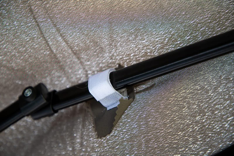 Easy Up Pavillon 295x295 cm - Hvid/brun - Havemøbler - Solafskærmning - Havepavilloner - Komplet pavillon