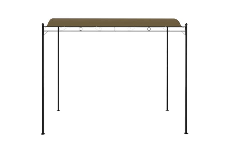 Fritstående markise 3x2,5 m 180 g/m² gråbrun - Gråbrun - Komplet pavillon