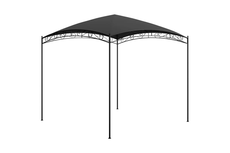 havepavillon 3x3x2,65 m 180 g/m² antracitgrå - Antracit - Havemøbler - Solafskærmning - Havepavilloner - Komplet pavillon