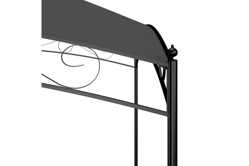 havepavillon 3x3x2,65 m 180 g/m² antracitgrå - Antracit - Komplet pavillon