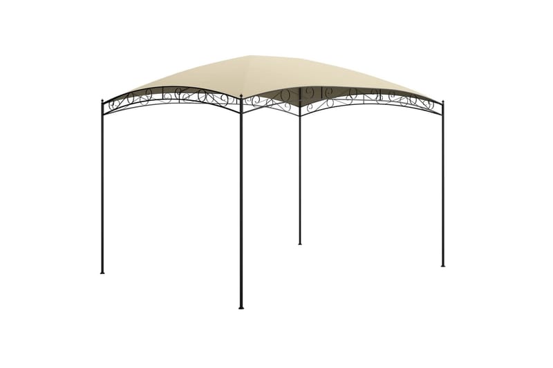 havepavillon 3x4x2,65 180 g/m² cremefarvet - Creme - Havemøbler - Solafskærmning - Havepavilloner - Komplet pavillon