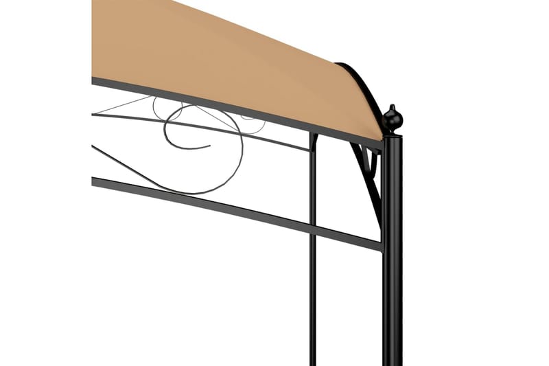havepavillon 3x4x2,65 180 g/m² gråbrun - Gråbrun - Havemøbler - Solafskærmning - Havepavilloner - Komplet pavillon