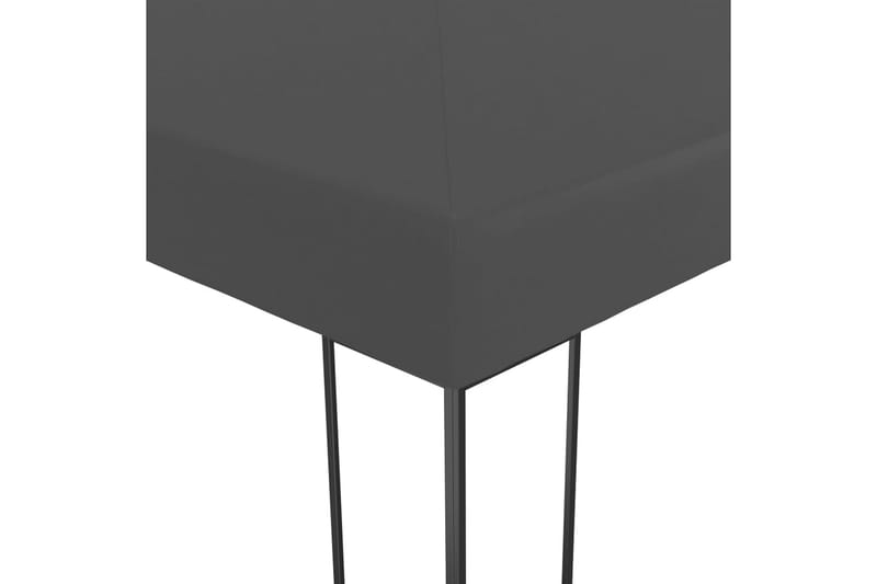 havepavillon med lyskæder 3x3 m antracitgrå - Antracit - Havemøbler - Solafskærmning - Havepavilloner - Komplet pavillon