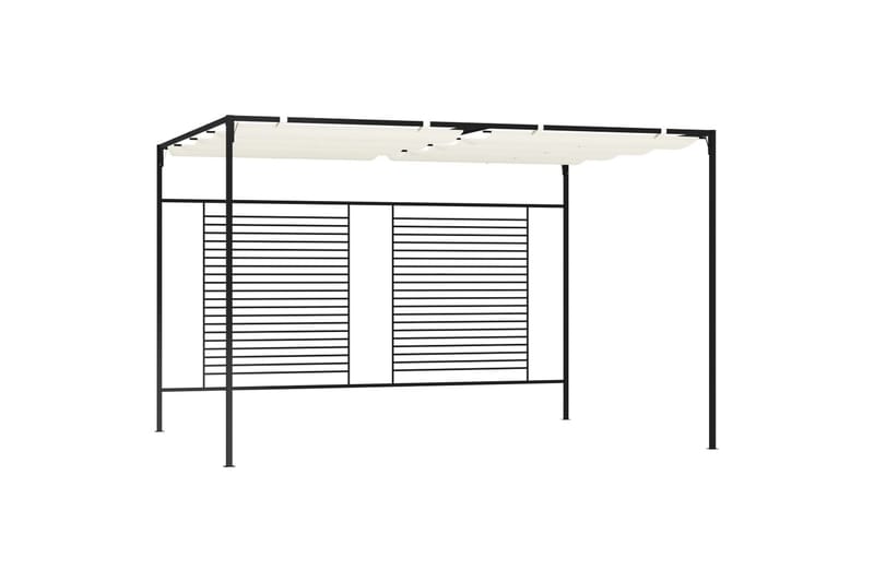 havepavillon med udtrækkeligt tag 3x4x2,3 m 180 g/m² creme - Creme - Havemøbler - Solafskærmning - Havepavilloner - Komplet pavillon