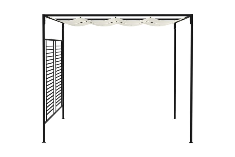 havepavillon med udtrækkeligt tag 3x4x2,3 m 180 g/m² creme - Creme - Havemøbler - Solafskærmning - Havepavilloner - Komplet pavillon