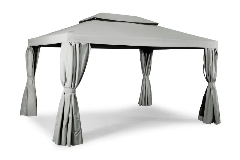 Luxor Pavilion 300x400 cm Grå - Hillerstorp - Havemøbler - Solafskærmning - Havepavilloner - Komplet pavillon