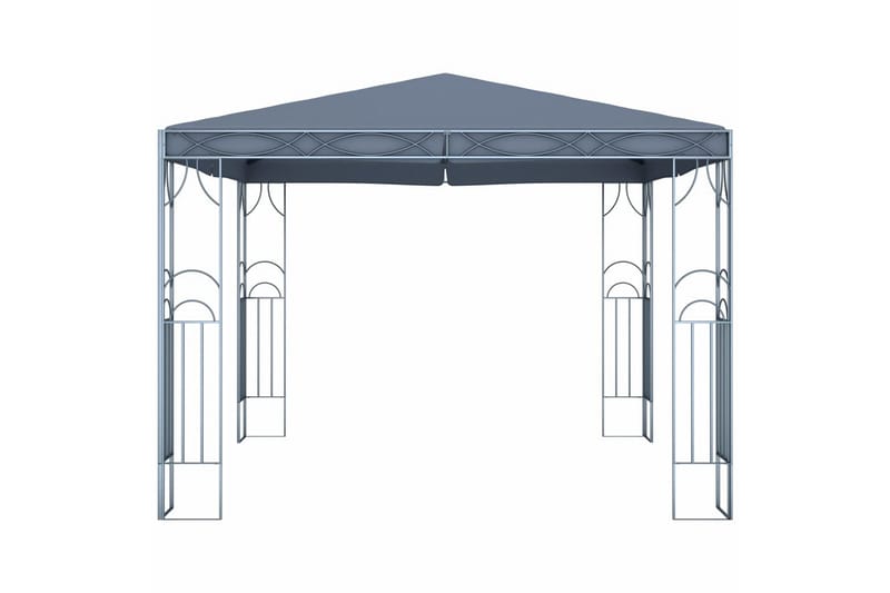 pavillon 300 x 300 cm antracitgrå - Grå - Havemøbler - Solafskærmning - Havepavilloner - Komplet pavillon