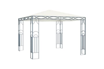 pavillon 300 x 300 cm cremefarvet - Creme - Havemøbler - Solafskærmning - Havepavilloner - Komplet pavillon
