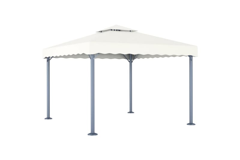 pavillon 300 x 300 cm cremefarvet - Creme - Havemøbler - Solafskærmning - Havepavilloner - Komplet pavillon