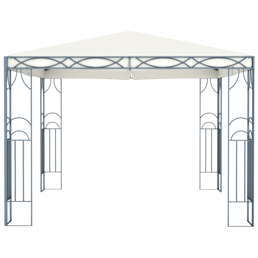 pavillon 300 x 300 cm cremefarvet - Creme - Havemøbler - Solafskærmning - Havepavilloner - Komplet pavillon