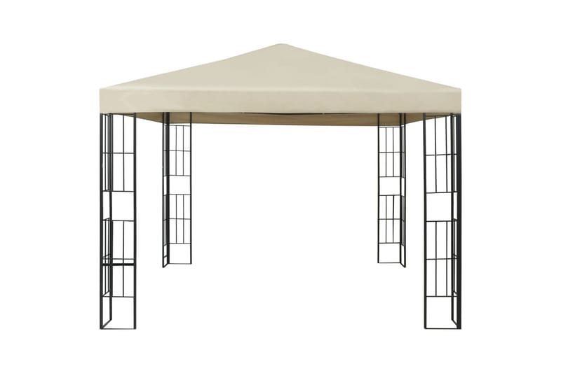 Pavillon 3x3 m Cremefarvet - Creme - Havemøbler - Solafskærmning - Havepavilloner - Komplet pavillon