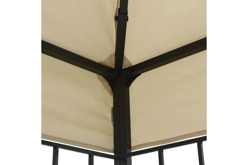 Pavillon 3x3 m Cremefarvet - Creme - Havemøbler - Solafskærmning - Havepavilloner - Komplet pavillon