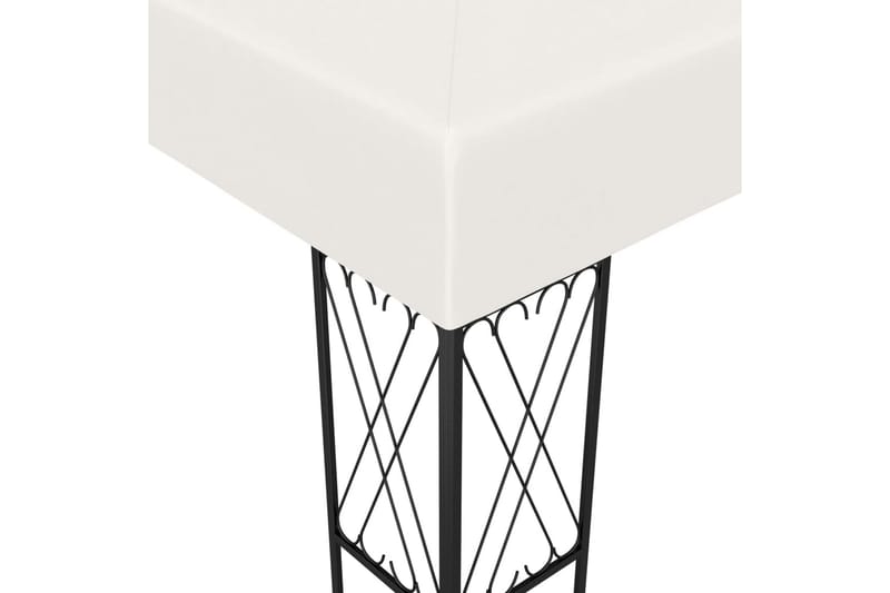 Pavillon 3x3 M Stof Cremefarvet - Creme - Havemøbler - Solafskærmning - Havepavilloner - Komplet pavillon