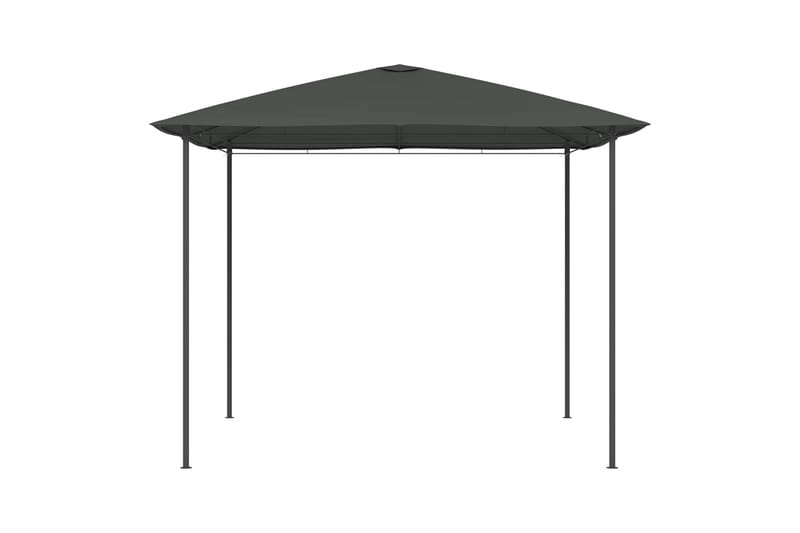 pavillon 3x3x2,6 m 160 g/m² antracitgrå - Antracit - Havemøbler - Solafskærmning - Havepavilloner - Komplet pavillon
