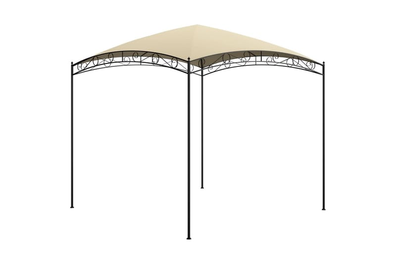 pavillon 3x3x2,65 cm 180 g/m² cremefarvet - Creme - Havemøbler - Solafskærmning - Havepavilloner - Komplet pavillon