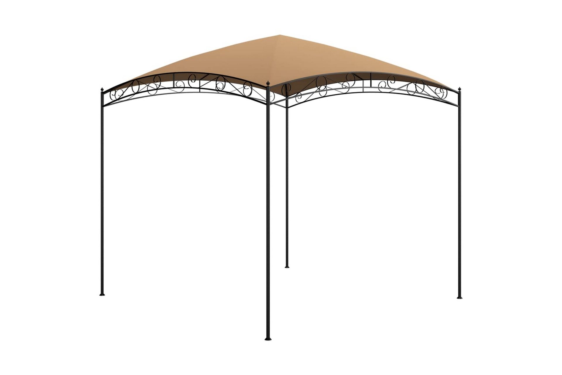 pavillon 3x3x2,65 cm 180 g/m² gråbrun - Gråbrun - Havemøbler - Solafskærmning - Havepavilloner - Komplet pavillon