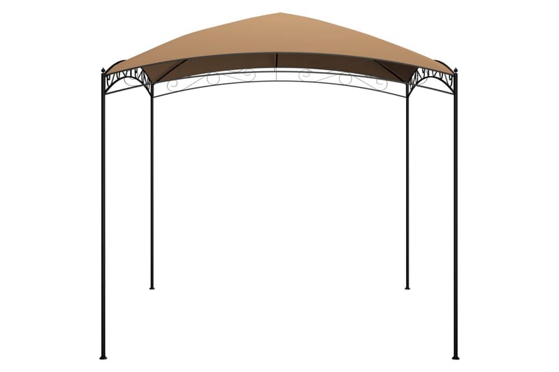 pavillon 3x3x2,65 cm 180 g/m² gråbrun - Gråbrun - Havemøbler - Solafskærmning - Havepavilloner - Komplet pavillon