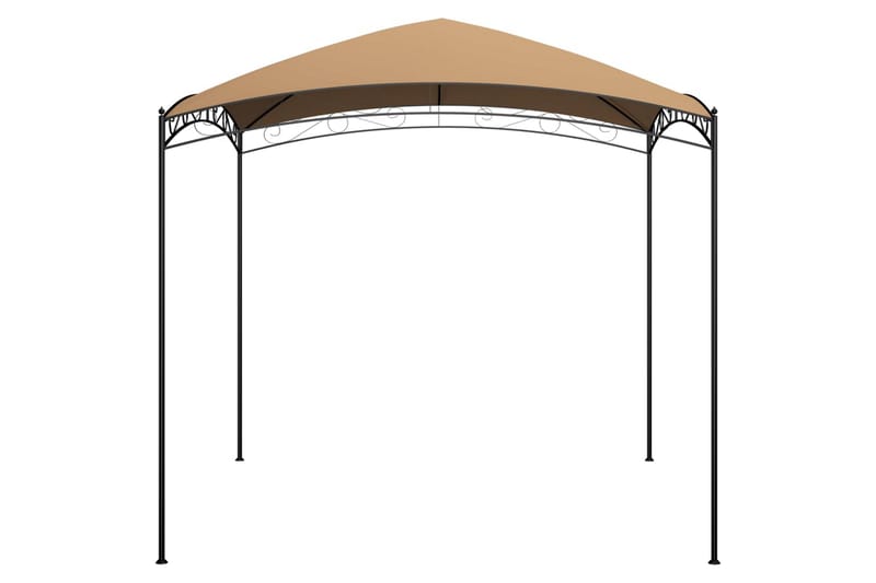 pavillon 3x3x2,65 cm 180 g/m² gråbrun - Gråbrun - Havemøbler - Solafskærmning - Havepavilloner - Komplet pavillon