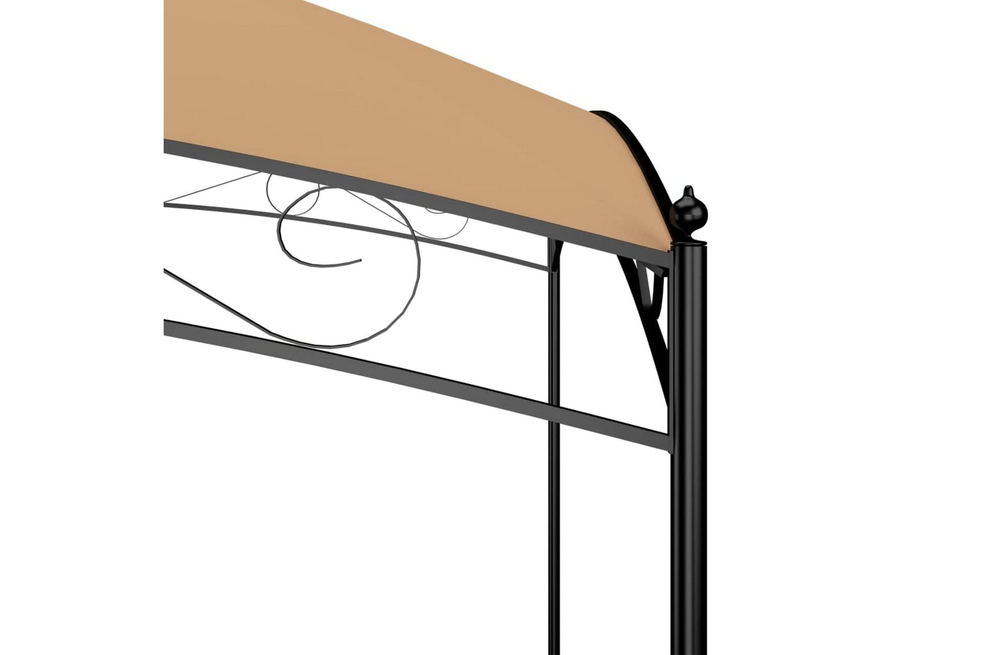 pavillon 3x3x2,65 cm 180 g/m² gråbrun - Gråbrun - Havemøbler - Solafskærmning - Havepavilloner - Komplet pavillon