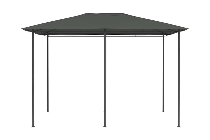 pavillon 3x4x2,6 m 160 g/m² antracitgrå - Antracit - Havemøbler - Solafskærmning - Havepavilloner - Komplet pavillon