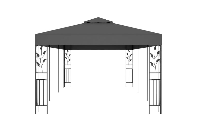 Pavillon 3x6 M Antracitgrå - Grå - Havemøbler - Solafskærmning - Havepavilloner - Komplet pavillon