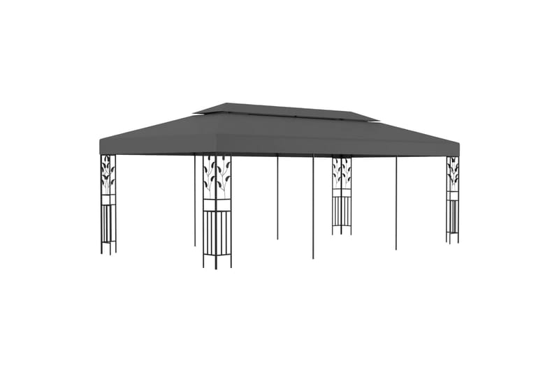 Pavillon 3x6 M Antracitgrå - Grå - Havemøbler - Solafskærmning - Havepavilloner - Komplet pavillon