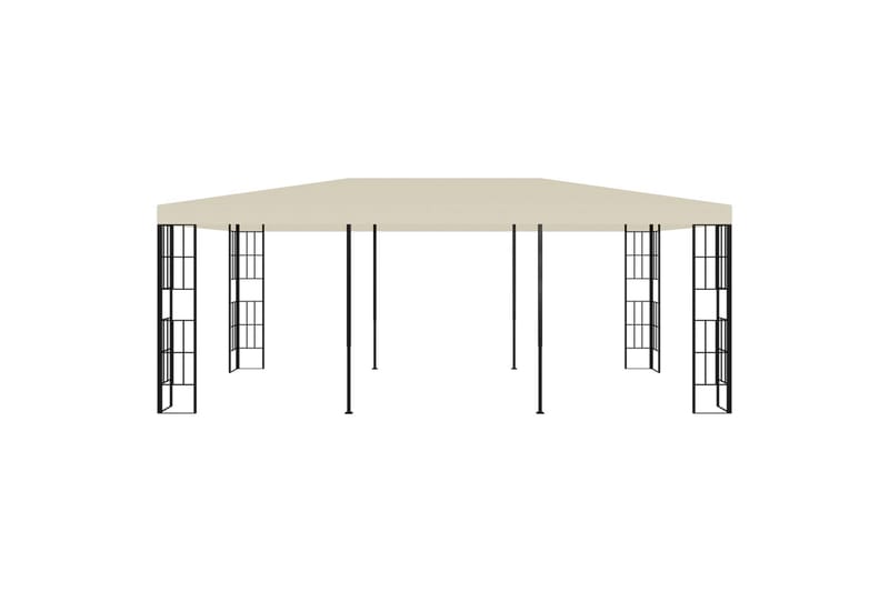 Pavillon 3x6 m Cremefarvet - Creme - Havemøbler - Solafskærmning - Havepavilloner - Komplet pavillon