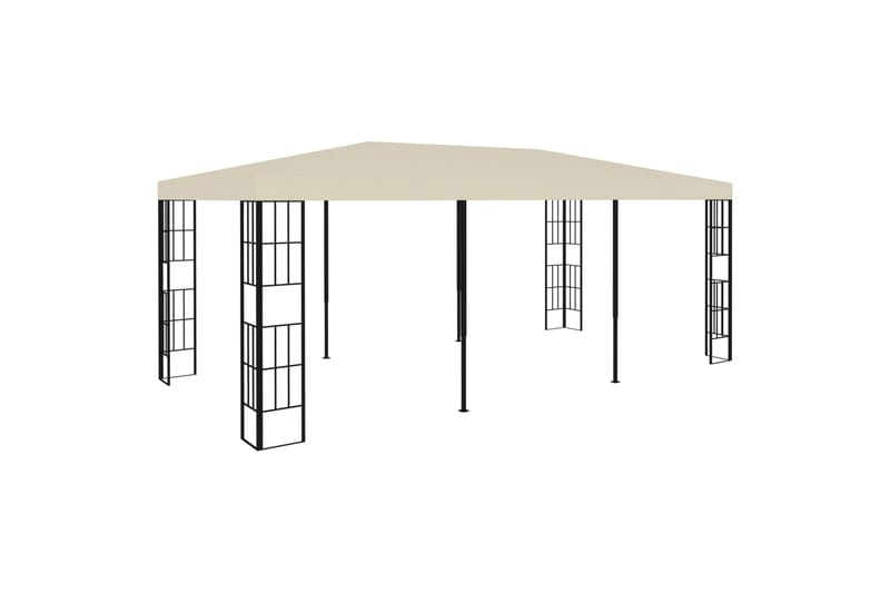 Pavillon 3x6 m Cremefarvet - Creme - Havemøbler - Solafskærmning - Havepavilloner - Komplet pavillon