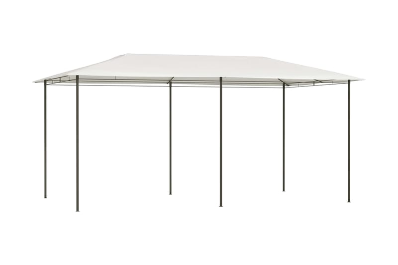 pavillon 3x6x2,6 cm 160 g/m² cremefarvet - Creme - Havemøbler - Solafskærmning - Havepavilloner - Komplet pavillon