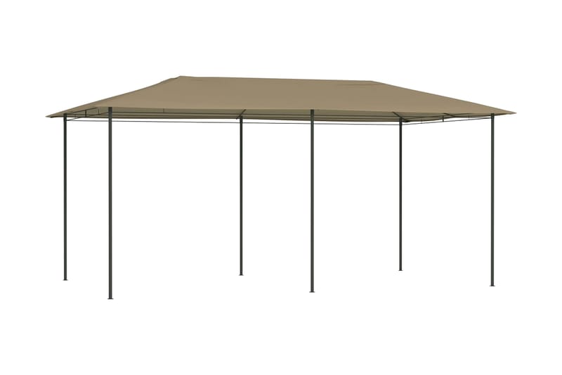 pavillon 3x6x2,6 cm 160 g/m² gråbrun - Gråbrun - Havemøbler - Solafskærmning - Havepavilloner - Komplet pavillon